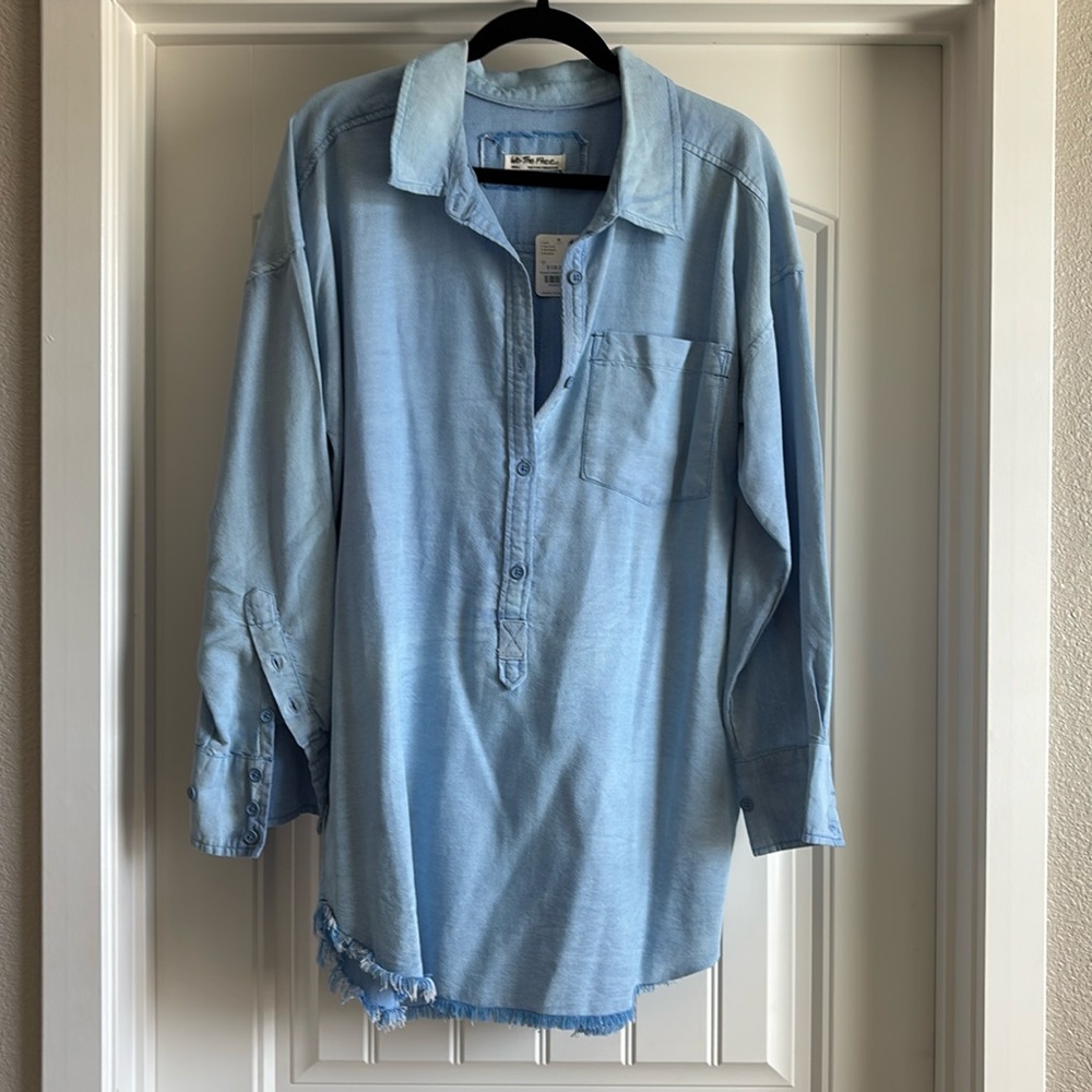 Free People Denim shirt/dress